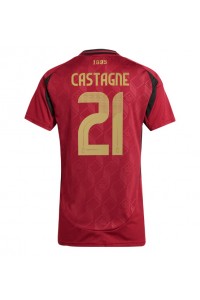 België Timothy Castagne #21 Voetbaltruitje Thuis tenue Dames EK 2024 Korte Mouw